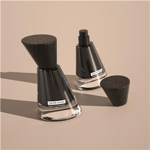 Bottiglie di profumo a cono nero da 100 ml all'ingrosso