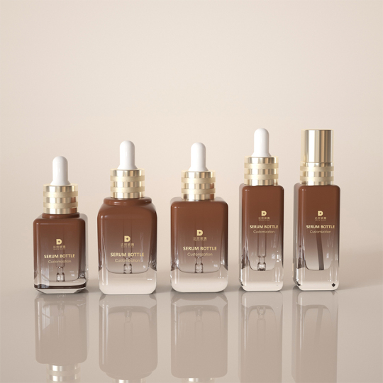 25ml 35ml 45ml 眼脸琥珀方形滴管瓶