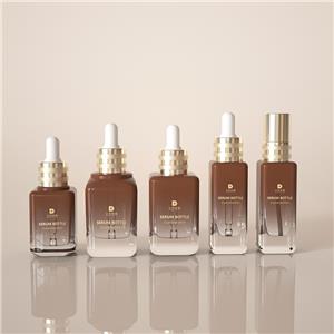 25ml 35ml 45ml Eye Face Amber Square Dropper Bottle