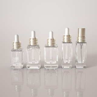 25ml 35ml 45ml Eye Face Amber Square Dropper Bottle