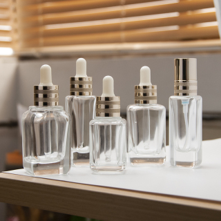 25ml 35ml 45ml Eye Face Amber Square Dropper Bottle