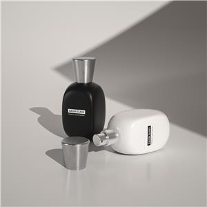 50ml Slip Shoulder Perfume Bottle with Customized Packaging