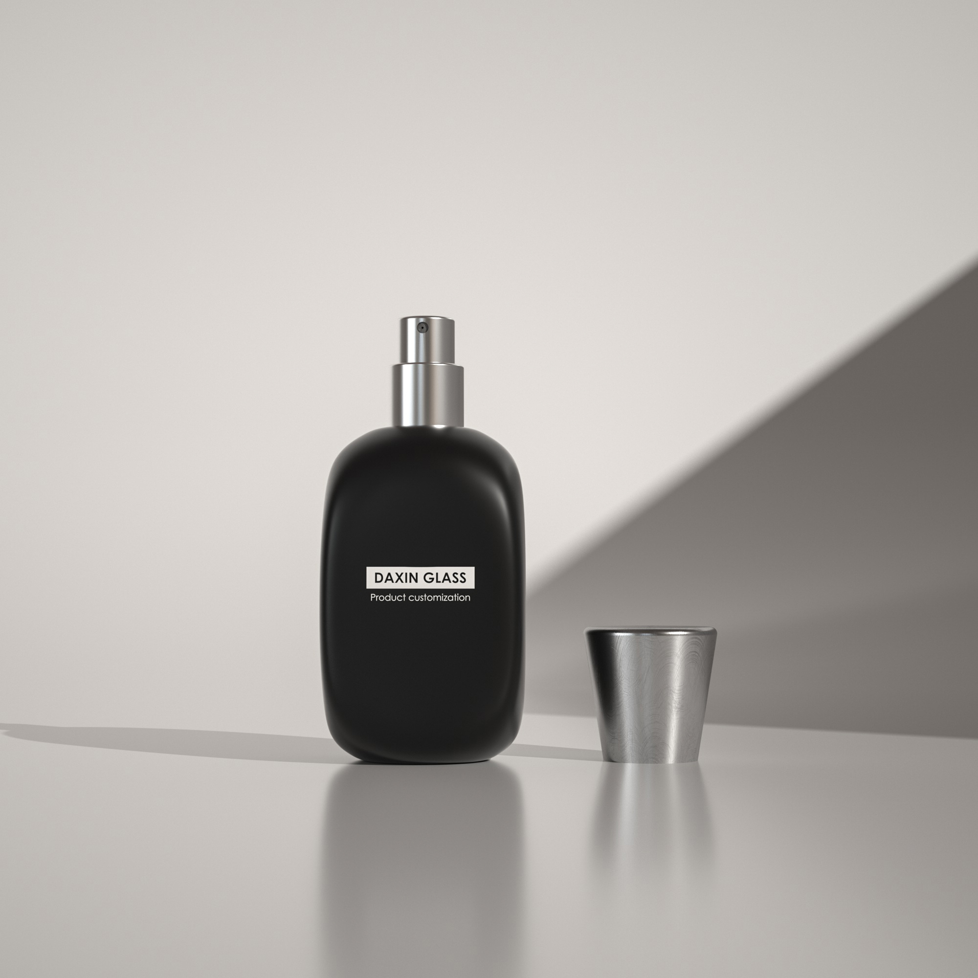 perfume bottle with atomizer spray