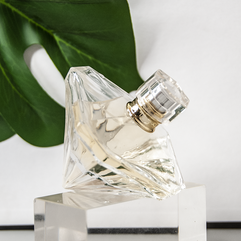 Diamond Shape Perfume Glass Bottle