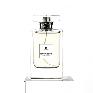 Square Clear Glass Empty Polished 75ml Perfume Bottle