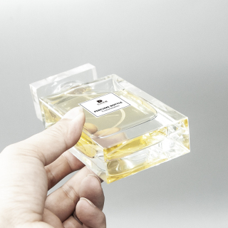 Square Clear Glass Empty Polished 75ml Perfume Bottle