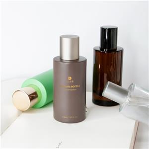 Cylinder Shape Painted Color Perfume Glass Spray Bottle