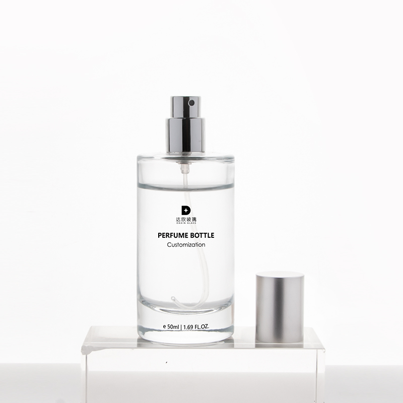 Botol Semprot Parfum Kaca Berbentuk Silinder dengan Warna yang Dicat