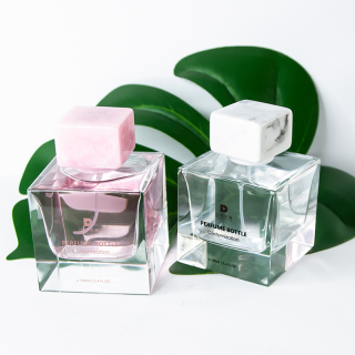 Flacone spray in vetro da 100 ml Botol Parfum Square