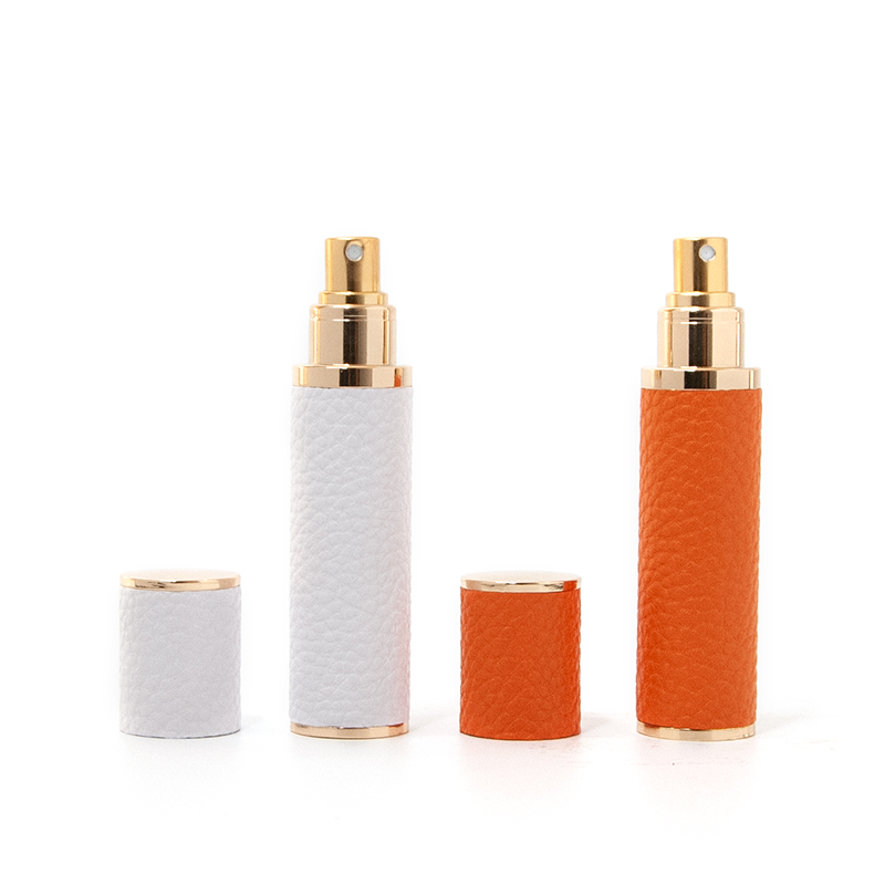 5ml/10ml 가죽 재사용 가능 향수 스프레이 병 (벨벳 파우치 포함)