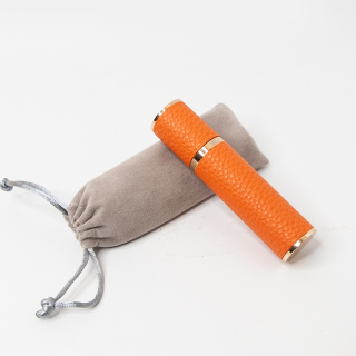 Flacone spray per profumo riutilizzabile in pelle da 5 ml 10 ml con sacchetto in velluto