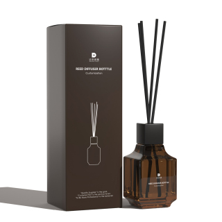 150ml Fancy Custom Luxury Empty Aroma Glass Amber Difuser Bottle