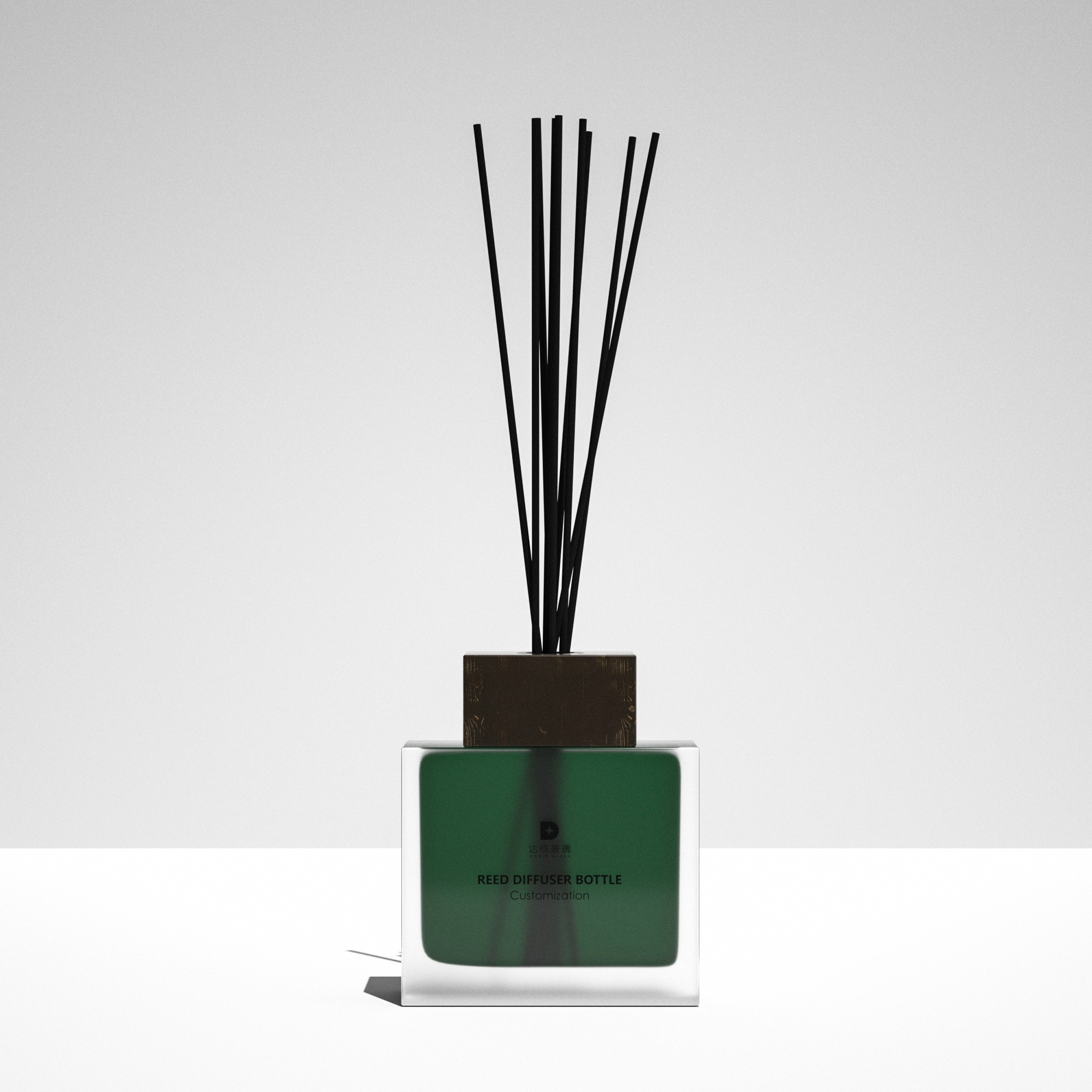 empty luxury diffuser bottle with box
