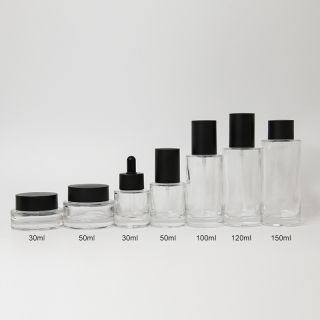 Cosmetic Glass Bottle Sets Glass Jar Lotion Bottle for Skincare