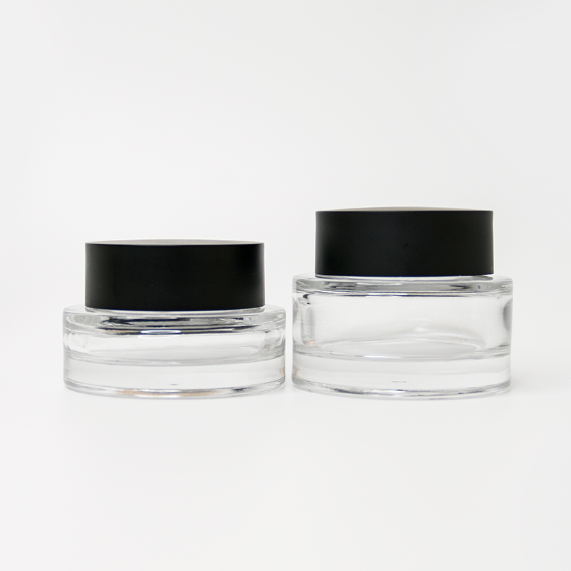 Kosmetik-Glasflaschen-Sets, Glastiegel-Lotionflasche für Hautpflege