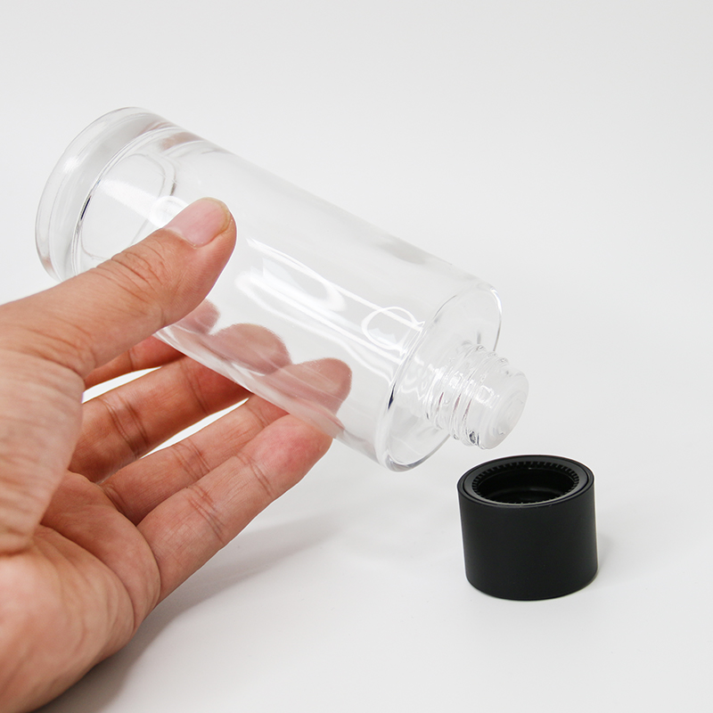 Kosmetik-Glasflaschen-Sets, Glastiegel-Lotionflasche für Hautpflege
