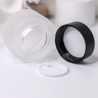 Luxury Empty Round Frosted Lotion Bottle Set Cosmetic Cream Jar