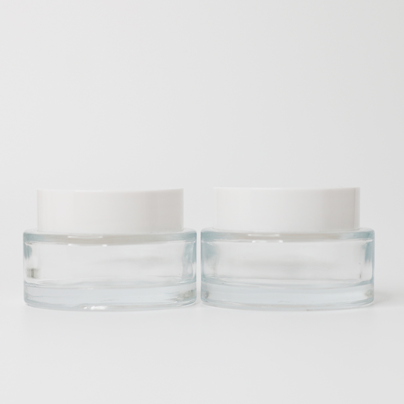 Tarro de cristal para crema cosmética y cuidado de la piel, 50 g.