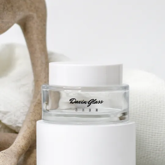 Frasco cosmético para el cuidado de la piel Empaquetado Frasco de crema de vidrio de 50 g