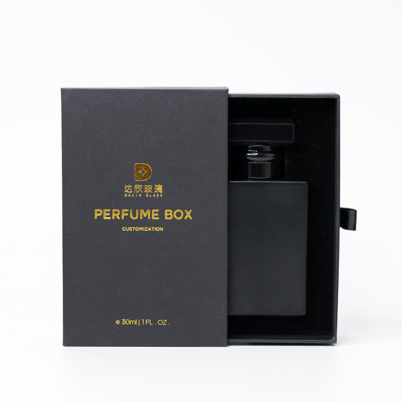 Frasco de perfume recargable de vidrio de sílex de 30 ml con atomizador de colonia portátil