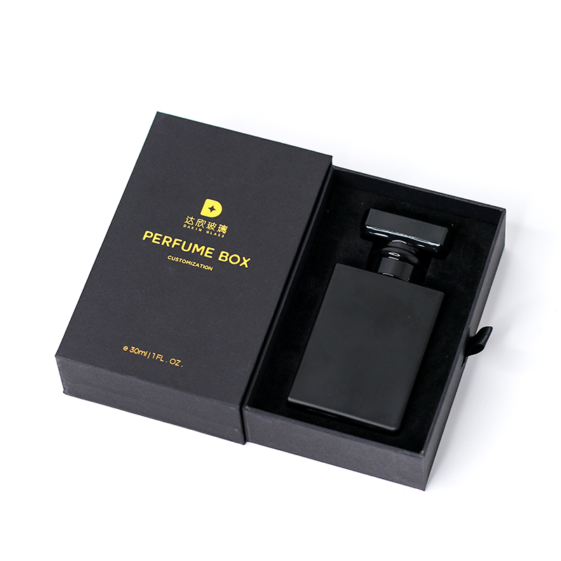 Frasco de perfume recargable de vidrio de sílex de 30 ml con atomizador de colonia portátil