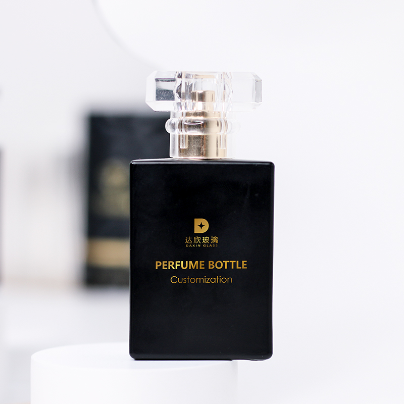 Frasco de perfume recargable de vidrio de sílex de 30 ml con atomizador de colonia portátil