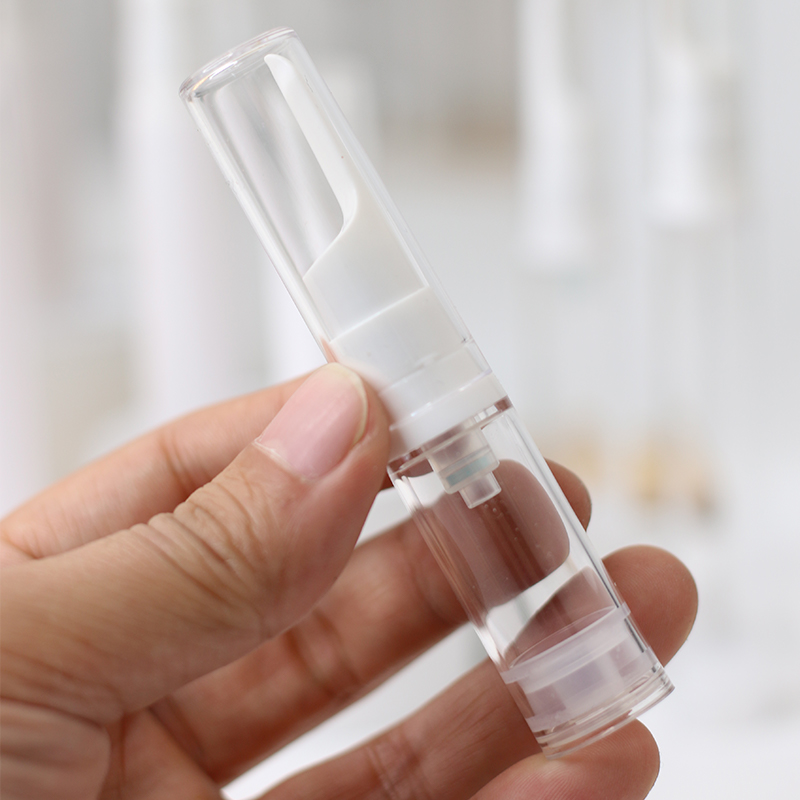 5ml 10ml 12ml 15ml Krim Mata Botol Tanpa Udara Botol Lotion Plastik Vakum