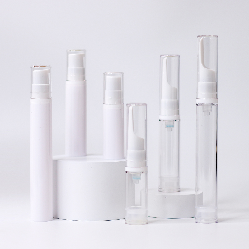 5ml 10ml 12ml 15ml Krim Mata Botol Tanpa Udara Botol Lotion Plastik Vakum
