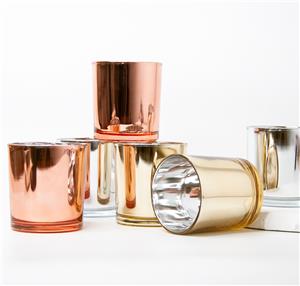 Wadah Bejana Lilin Bulat Bening Putih Buram