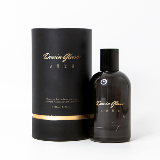 زجاجات العطور السوداء مع علبة عبوة زجاجة رذاذ عطر 30 مل 50 مل 100 مل