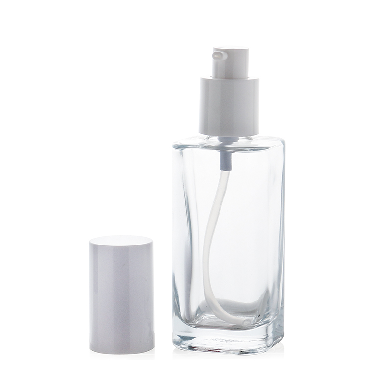 Kemasan Kotak Botol Lotion Serum Kosmetik Persegi Mewah 80ml