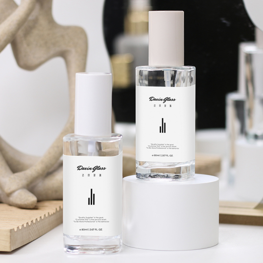 مربع زجاجة مصل غسول مستحضرات التجميل الفاخرة 80 مل التعبئة والتغليف