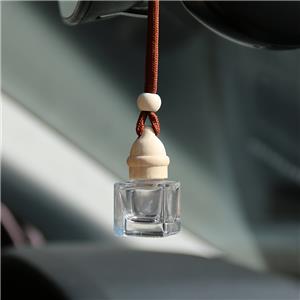 10ml Liquid Scents Hanging Car Perfume Bottle Diffuser Bottle Air Freshener with Wooden Cap