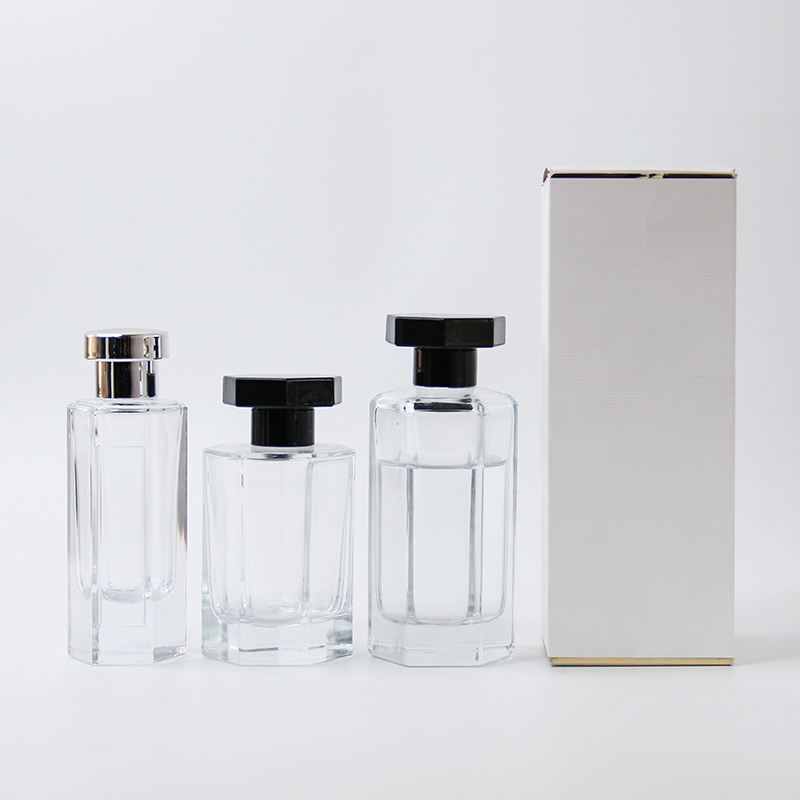 Flacon vaporisateur en verre transparent vide de 100 ml / 3,38 oz pour parfum