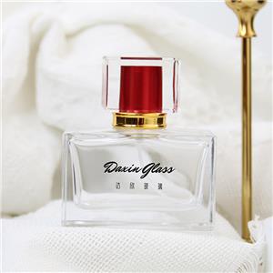 Cuboid Custom Perfume Bottle 50ml 100ml Refill Glass Perfume Bottle