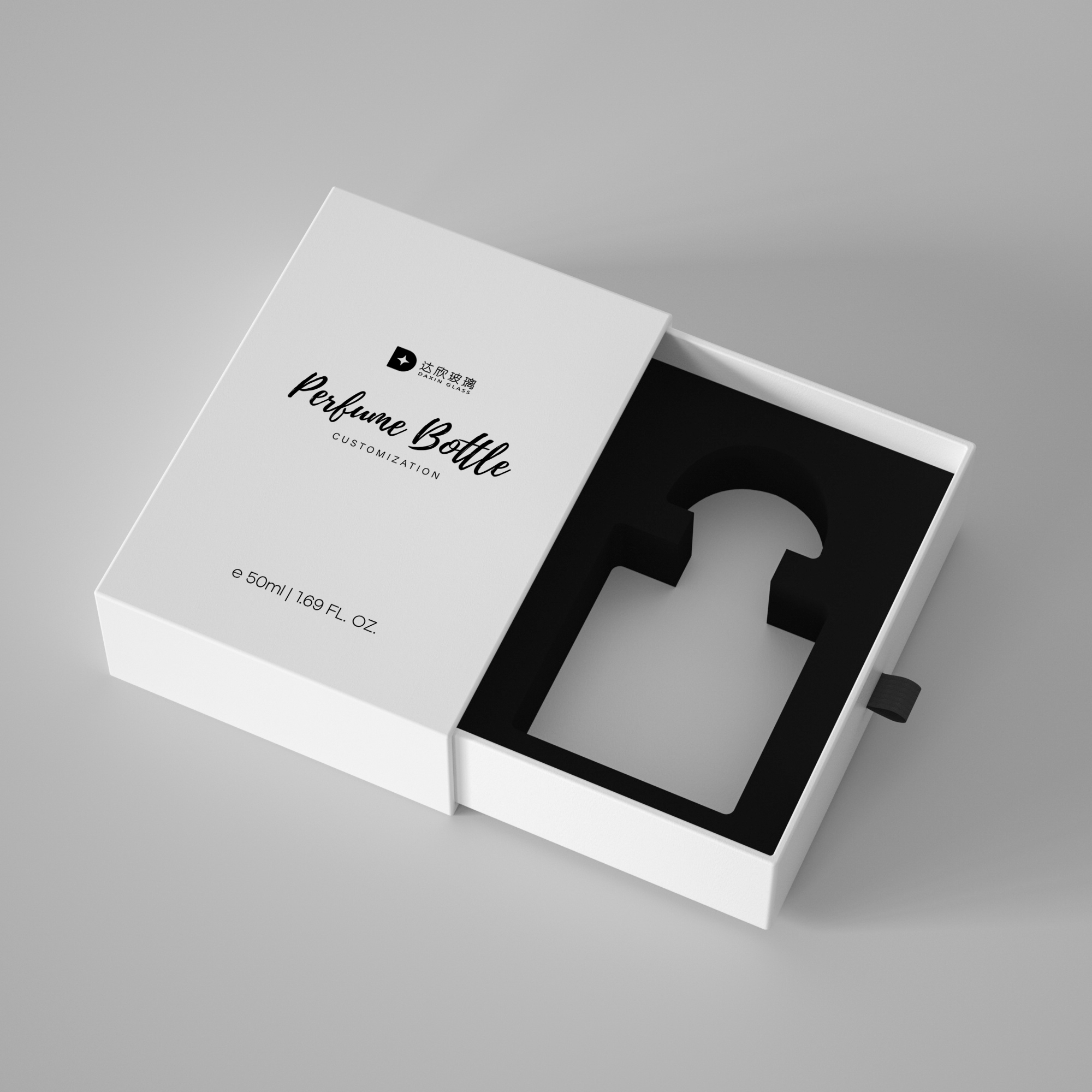 50 ml hochwertiges, leeres Glas-Sprühfläschchen für Parfüm