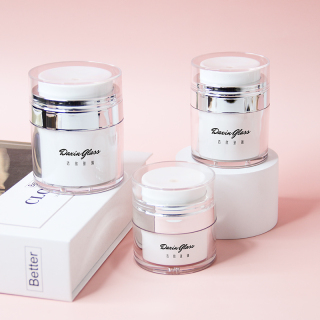 15g 30g Airless Press Pump Acrylic Plastic Cream Jar 50g