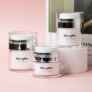 15g 30g Airless Press Pump Acrylic Plastic Cream Jar 50g