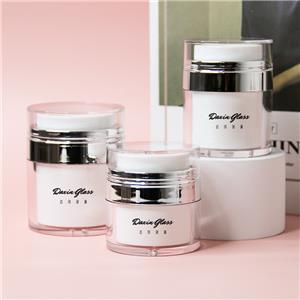 15g 30g Airless Press Pump Acrylic Plastic Cream Jar 50g