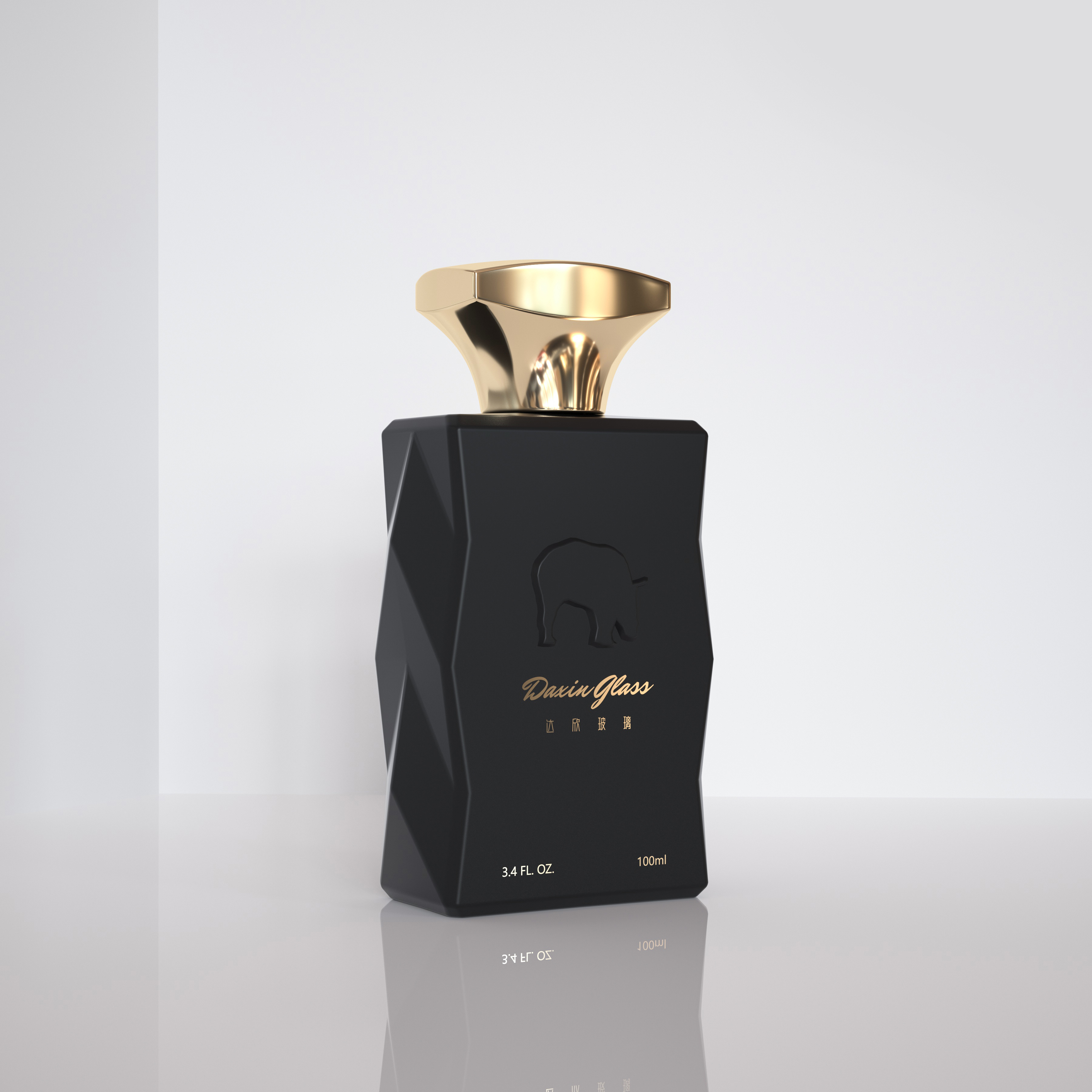 100ml 유리 미세 분무기, 사각 유리 향수병 (빈 병)