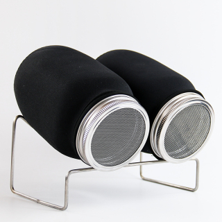 1L Clear Round Mason Decoration Glass Jar with Sprouting Jar Lids for Germination