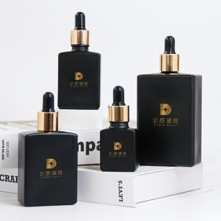 15ml 30ml 50ml 100ml Square Essence Flacons compte-gouttes en verre Bouteille d'huile essentielle