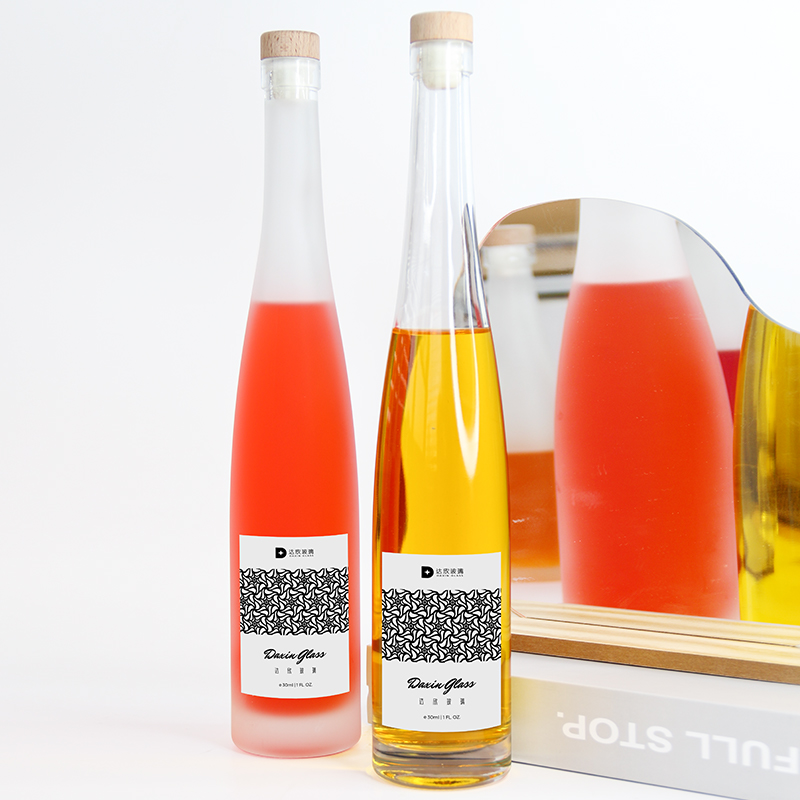 Botol Kaca Bening untuk Anggur dan Minuman Keras Ukuran 400ml dan 500ml, Botol Bir Kosong