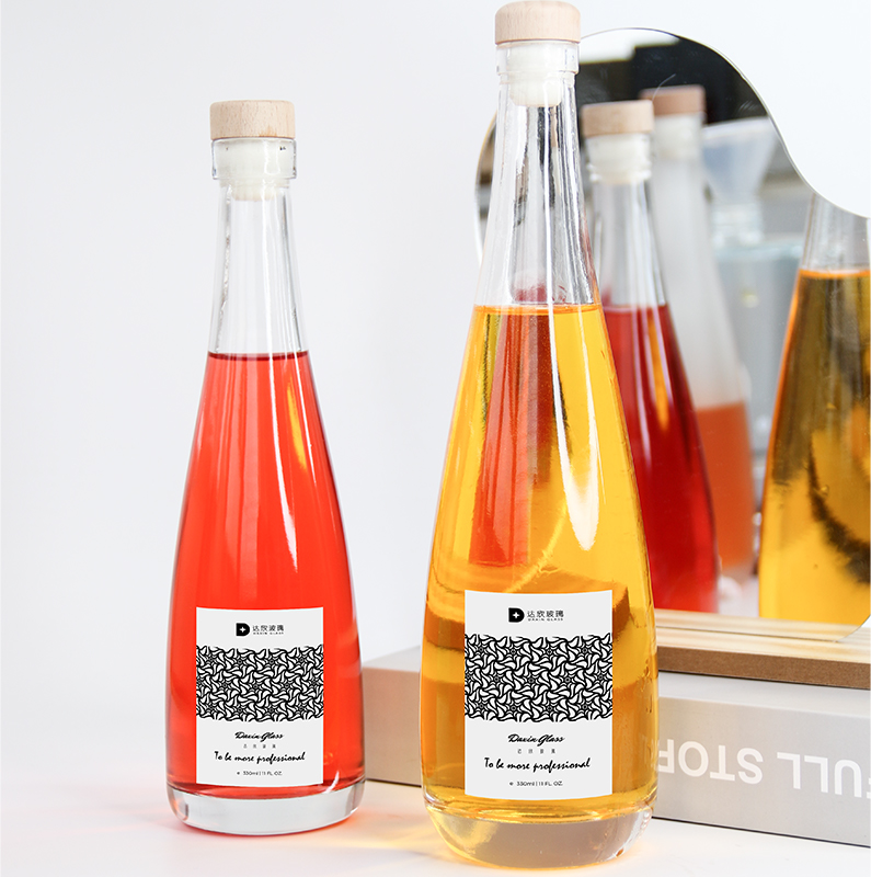 Botol Kaca Kosong Bening/Buram untuk Minuman Keras Wiski Vodka