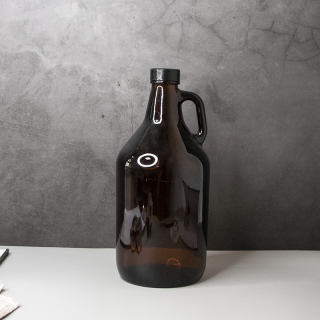 2L 4L Personal Wine Bottle Clear Amber Beer Glass Bottles