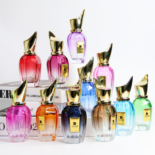 Empty 50ml Gradient Colored Glass Perfume Atomizer Bottles