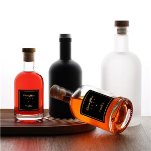 Botol Kaca 1 Liter 750ml Botol Vodka Kosong dengan Tutup Bentuk T