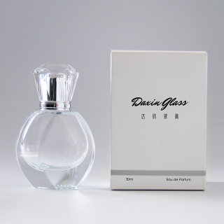 30 مل زجاجة عطر زجاجية كولونيا Epmty واضحة مع غطاء