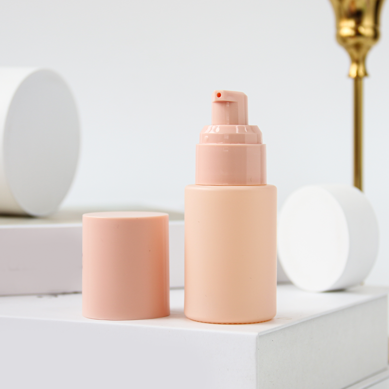 Botol Minyak Esensial Kaca Bahu Datar 20ml 30ml dengan Pompa Semprot