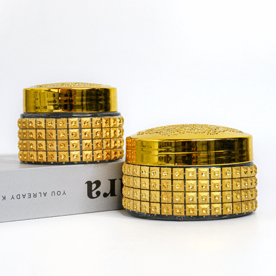 100ml 150ml Botol Permen Bulat Botol Kaca Saffron Kosong dengan Tutup Sekrup